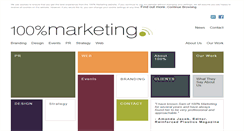 Desktop Screenshot of 100percentmarketing.com